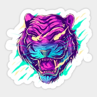 Tiger Blur Sticker